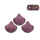 Ginko Leaf Bead kralen 7.5x7.5mm Metallic suede pink